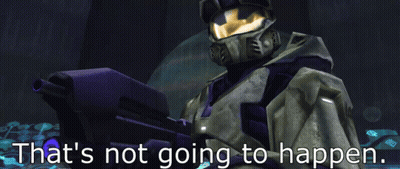 Video Game Character Saying That's Not Going To Happen GIF