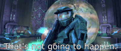 Video Game Character Saying That's Not Going To Happen GIF