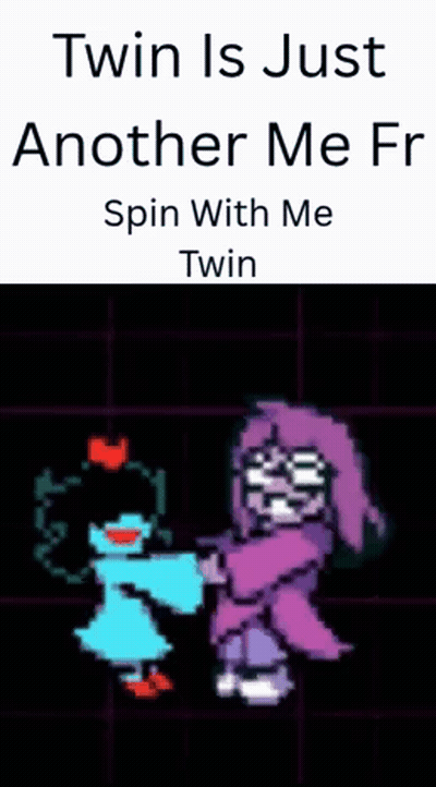 Video Game Character Saying Twin Is Just Another Me GIF
