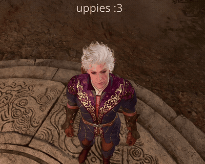Video Game Character Saying Uppies 3 GIF
