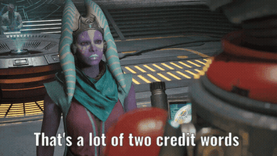 Video Game Character Says That's A Lot Of Two Credit Words GIF