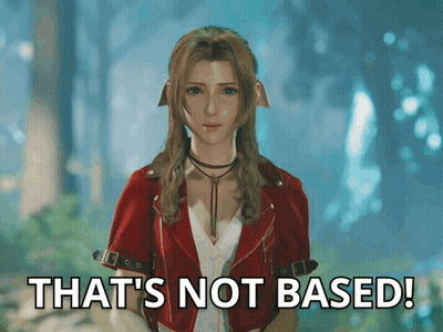 Video Game Character Says That's Not Based GIF