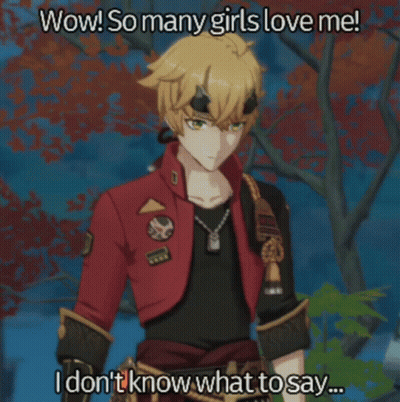 Video Game Character Says Wow So Many Girls Love Me GIF