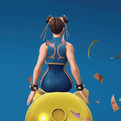 Video Game Character Sitting On Piggy Bank With Money GIF