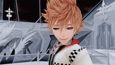 Video Game Character Smiling In Checkered Shirt GIF