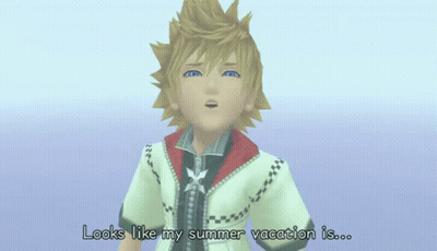Video Game Character Standing In Front Of Large Sphere GIF