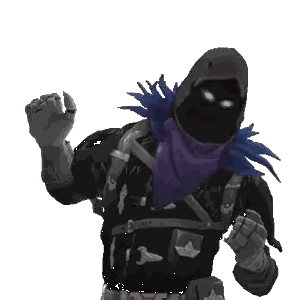 Video Game Character Standing In Snow Sticker