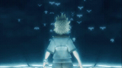 Video Game Character Standing On Blue Background GIF