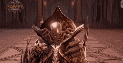 Video Game Character Standing With Sword And Shield GIF