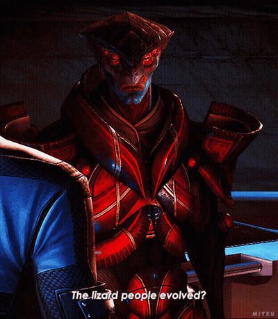 Video Game Character Talking About Lizard People GIF