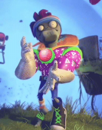 Video Game Character Thumbs Up Purple And Green Outfit GIF