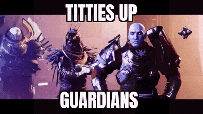 Video Game Character Titties Up Guardians GIF