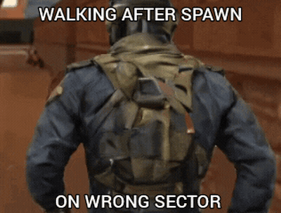 Video Game Character Walking After Spawn On Wrong Sector GIF