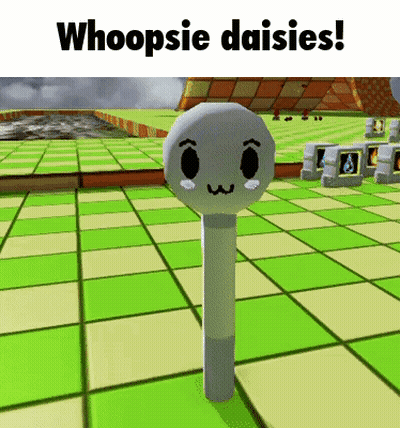 Video Game Character Whoopsie Daisies GIF