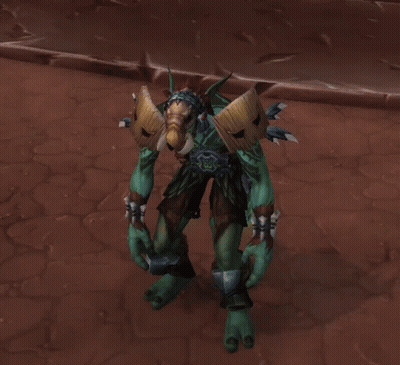 Video Game Character With Beard And Shields GIF