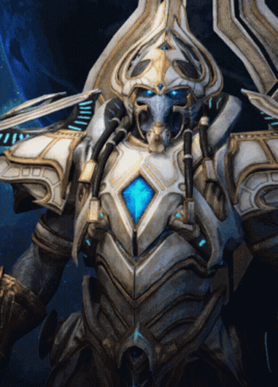 Video Game Character With Blue Eyes And Blue Diamond GIF