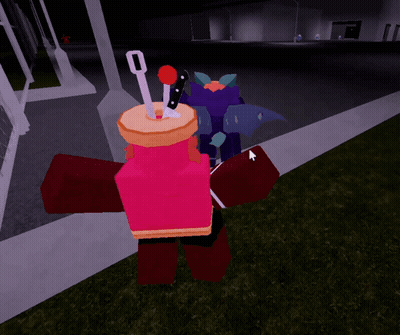 Video Game Character With Cake On Head GIF