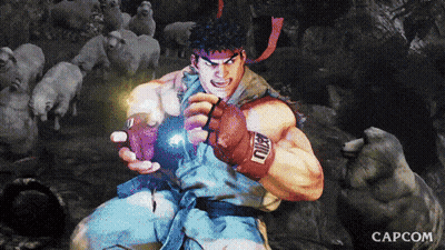 Video Game Character With Capcom Logo GIF