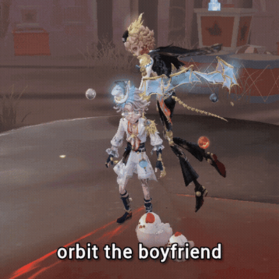 Video Game Character With Chicken Orbit The Boyfriend GIF