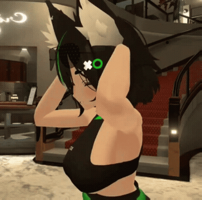 Video Game Character With Green Circle On Head GIF