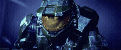 Video Game Character With Halo GIF