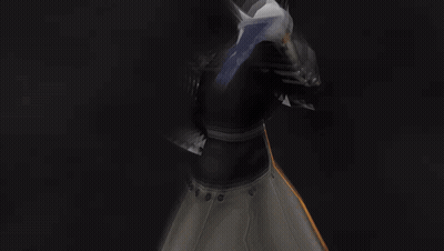 Video Game Character With Heart On Chest Pointing GIF