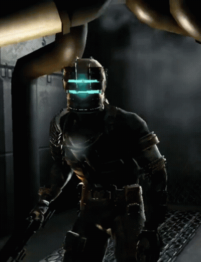 Video Game Character With Helmet Light GIF