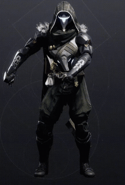 Video Game Character With Hood And Belt GIF