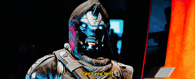 Video Game Character With Hood Saying Can't You Tell GIF