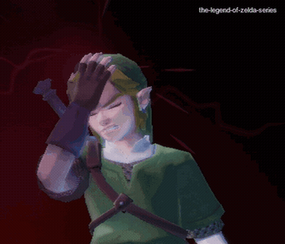 Video Game Character With Legend Of Zelda Text GIF