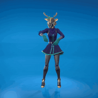 Video Game Character With Mask And Gloves GIF