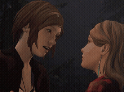 Video Game Character With 'No' Behind Her GIF