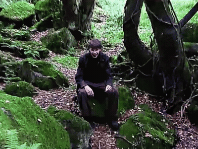 Video Game Character With Real Haunted Mound GIF