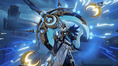 Video Game Character With Sword And Shield GIF