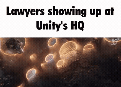 Video Game Character With Unity On Hand GIF
