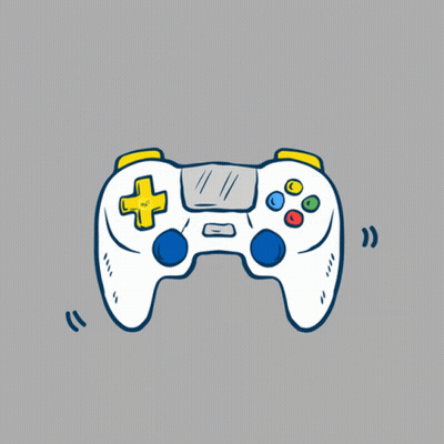 Video Game Controller With Game On GIF