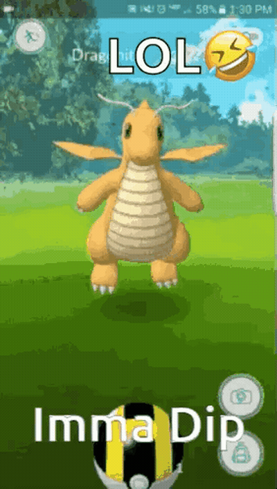 Video Game Dragon With Lol And Imma Dip GIF