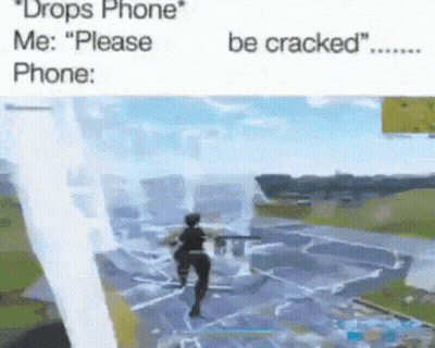 Video Game Drops Phone Me Please Be Cracked GIF