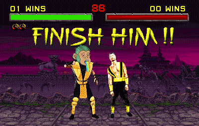 Video Game Fighters With Finish Him On Screen GIF