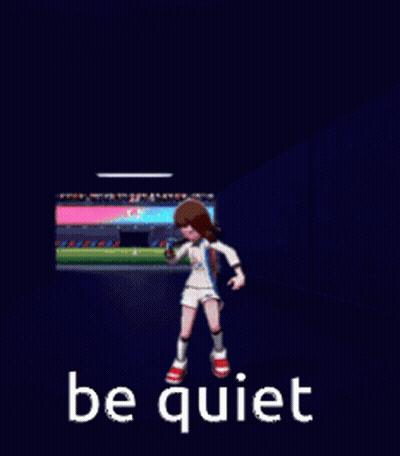 Video Game Girl Dark Room Be Quiet GIF