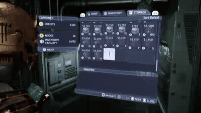 Video Game Inventory And Storage Screens GIF