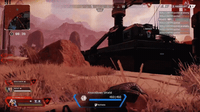 Video Game Knockdown Shield Activation GIF