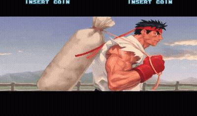 Video Game Man Carrying Bag Insert Coin GIF