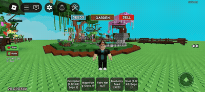 Video Game Man Standing in Front of Garden Sign