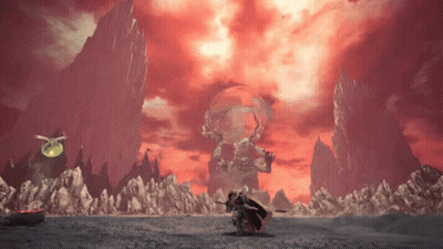 Video Game Monster And Helicopter GIF