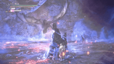 Video Game Monster With Purple Glow GIF