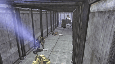 Video Game Played In Dark Room GIF
