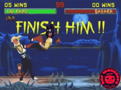 Video Game Saying Finish Him GIF