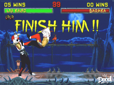 Video Game Saying Finish Him GIF