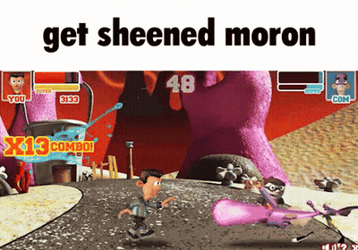 Video Game Saying Get Sheened Moron GIF